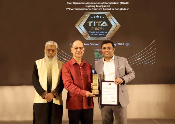 Md Shakawath Hossain Honored with Prestigious Hospitality Business Professional Award by TOAB