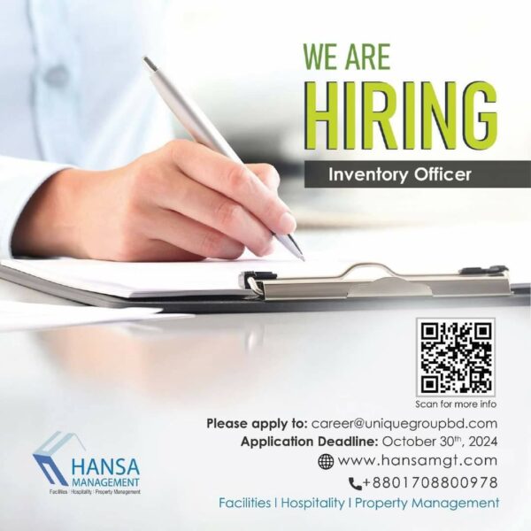 Inventory Officer – Hansa Management